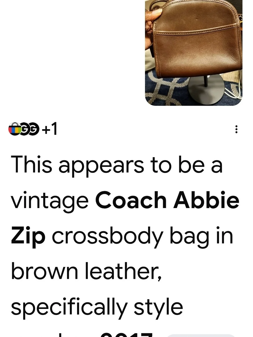 Coach Abbie Brown Leather Crossbody Bag - Picture 11 of 12